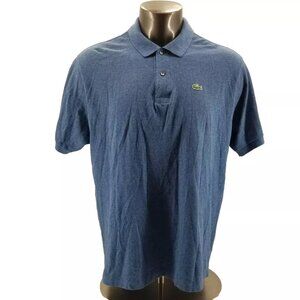Lacoste Classic Fit Blue Short Sleeve  Mens Polo Shirt Size 8 / 3XL